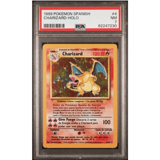 PSA 7 | Charizard (BS 4) Base Set Español 1999