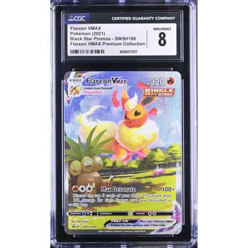 POKEMILLON Segunda Mano CGC 8 | Flareon VMAX (SWSH 180) Black Star Promo 2022 Inglés