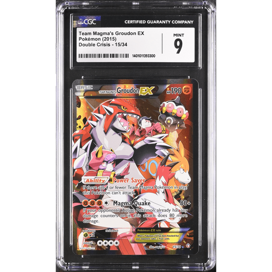 CGC 9 | Team Magma's Groudon EX (DCR 15) Double Crisis 2015 Inglés