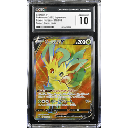POKEMILLON Segunda Mano CGC 10 | Leafeon V (s6a 070) Eevee Heroes 2021 Japonés