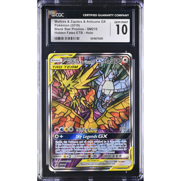 Moltres & Zapdos & Articuno GX (SM 210) SM Black Star Promos