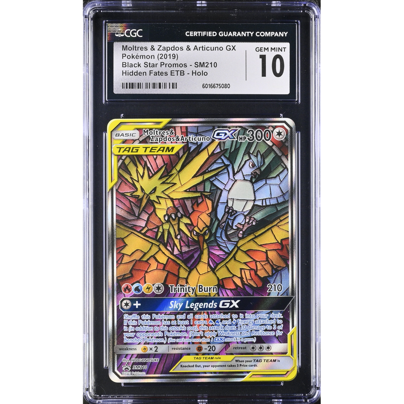 Moltres & Zapdos & Articuno GX (SM 210) SM Black Star Promos Pokemillon 001