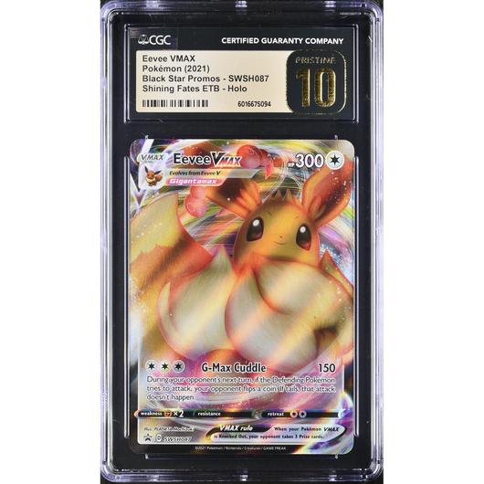 CGC 10 | Eevee VMAX (SWSH 087) SWSH Black Star Promos 2021 Inglés