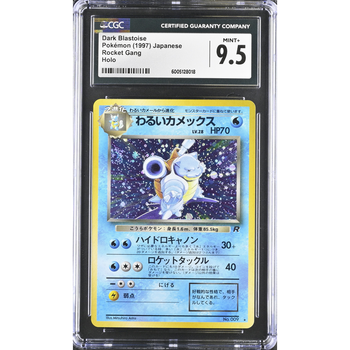 CGC 9.5 | Dark Blastoise (TR 3) Team Rocket 1997 Japonés