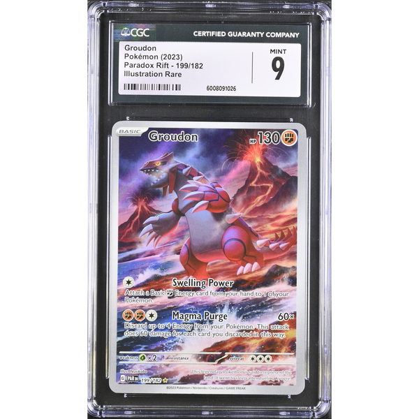 CGC 9 | Groudon (PAR 199) Paradox Rift 2023 Inglés