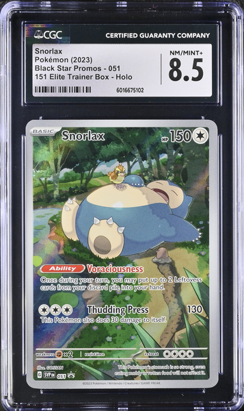 CGC 8.5 | Snorlax (SVP 051) 2023 Inglés