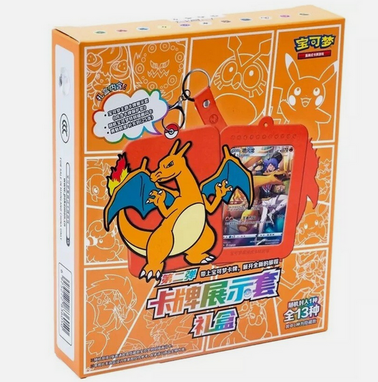 Pokémon | Blister de Accesorio de Charizard 2 Sobres Chino 2025