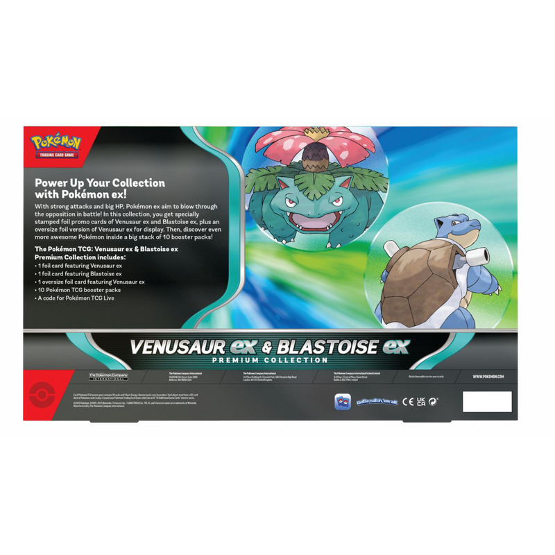Venusaur ex and Blastoise ex Premium Collection Pokemillon 002