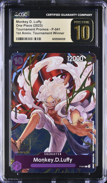 CGC 10 Pristine | Monkey.D.Luffy (P-041) - 1st Anniv. Tournament Winner