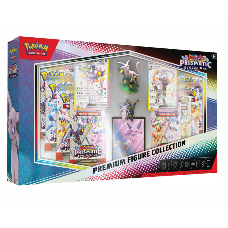 Premium Figura Eevee Collection Evoluciones Prismáticas | Prismatic Evolutions Pokemillon 001