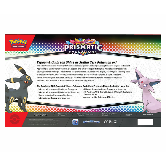 Premium Figura Eevee Collection Evoluciones Prismáticas | Prismatic Evolutions Pokemillon 006