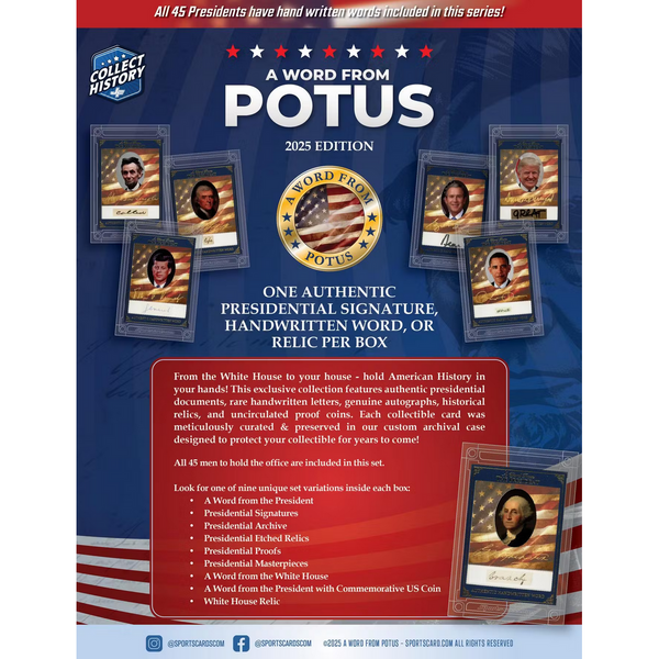 SportCards | 2025 POTUS A Word from the President Hobby Box