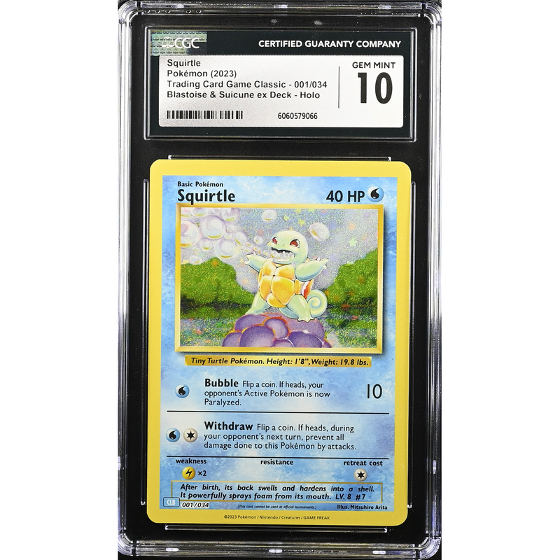 Squirtle (CLK 001) Pokémon Card Game Classic Pokemillon 001