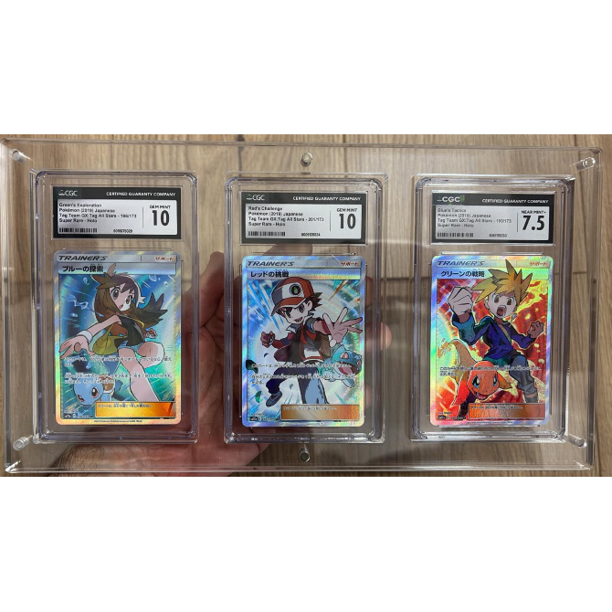 Metacrilato para 3 Cartas Gradeadas PSA/CGC Pokemillon 002