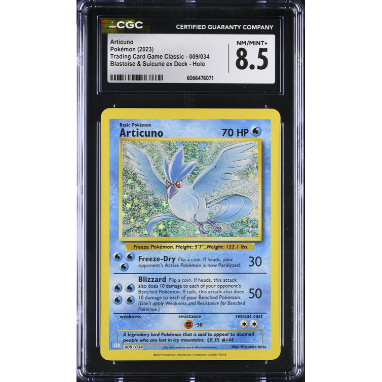 Articuno (CLB 009) Pokémon Trading Card Game Classic Pokemillon 001