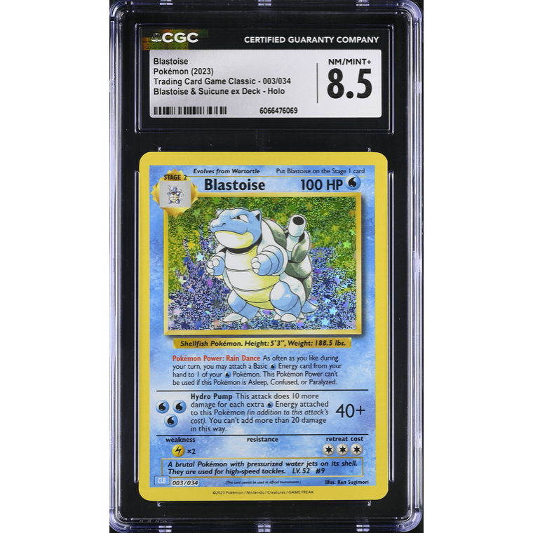 Blastoise (CLB 003) Pokémon Trading Card Game Classic Pokemillon 001
