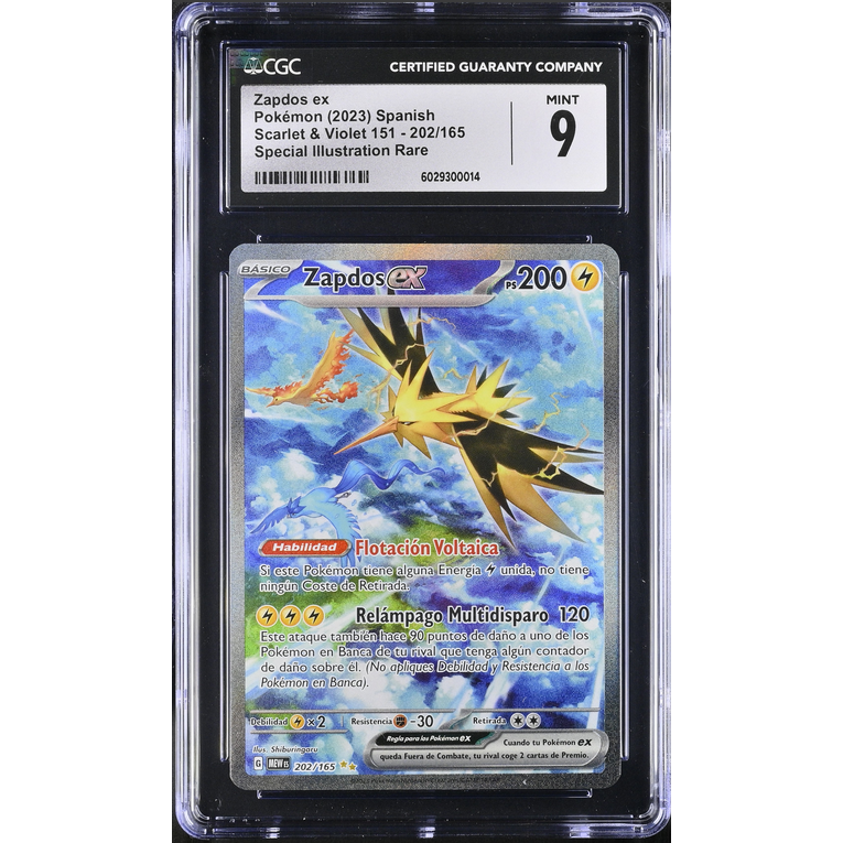 Zapdos ex (MEW 202) 151 Español Pokemillon 001
