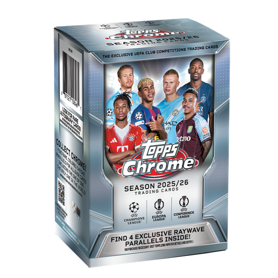 Topps | Value Box UEFA Club Competitions Chrome 2025-26 (28 Cartas)