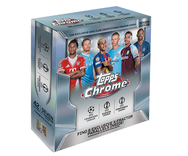 Topps | Mega Box UEFA Club Competitions Chrome 2025-26 (42 Cartas)
