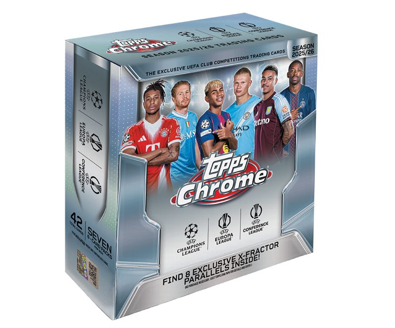Topps | Mega Box UEFA Club Competitions Chrome 2025-26 (42 Cartas) Pokemillon 001