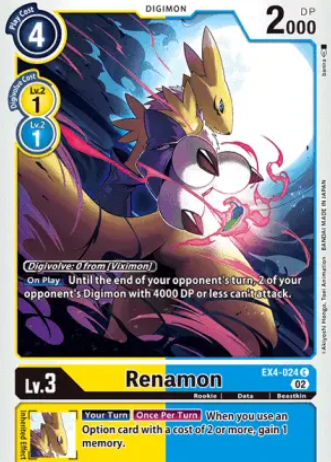 Digimon Tutorial Deck Renamon