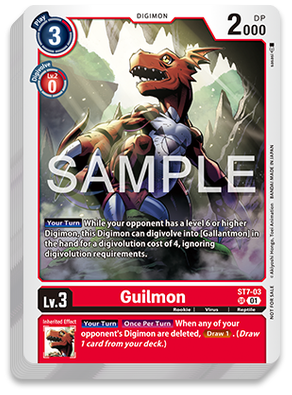 Digimon Tutorial Deck Guilmon