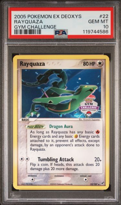 Rayquaza (DX 22) EX Deoxys Gym Challenge Promo Pokemillon 001