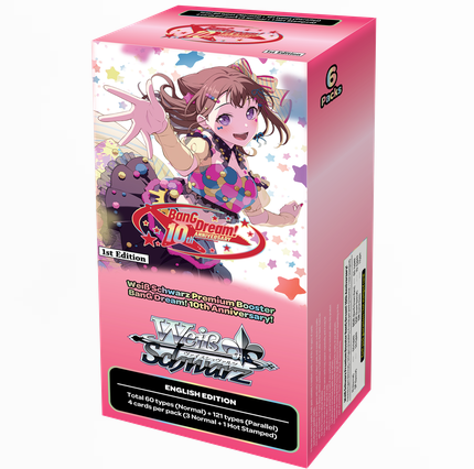 Weiss Schwarz | Booster Box 6 Sobres BanG Dream! 10th Anniversary! Pokemillon 001