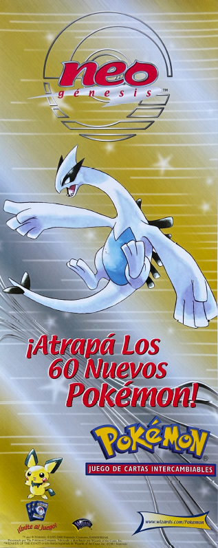 Poster Promocional Lanzamiento Neo Genesis 50 x 20 cm Pokemillon 001