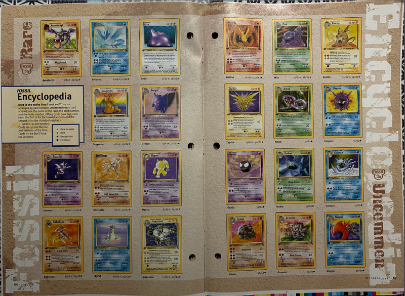 Revista Oficial de Pokémon Fossil - Wizard of the Coast Pokemillon 006