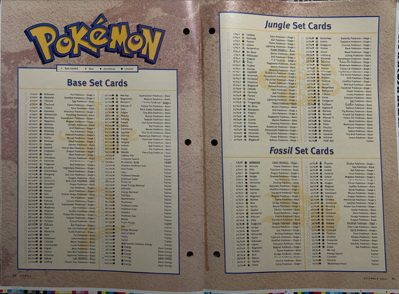 Revista Oficial de Pokémon Fossil - Wizard of the Coast Pokemillon 008