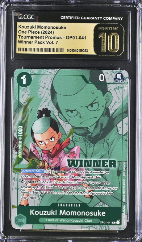 Kouzuki Momonosuke (OP01-041) (V.2) Unnumbered Promos - Winner Pokemillon 001