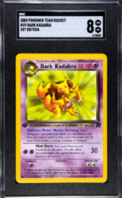 Dark Kadabra (TR 39) Team Rocket 1st Edition Pokemillon 001