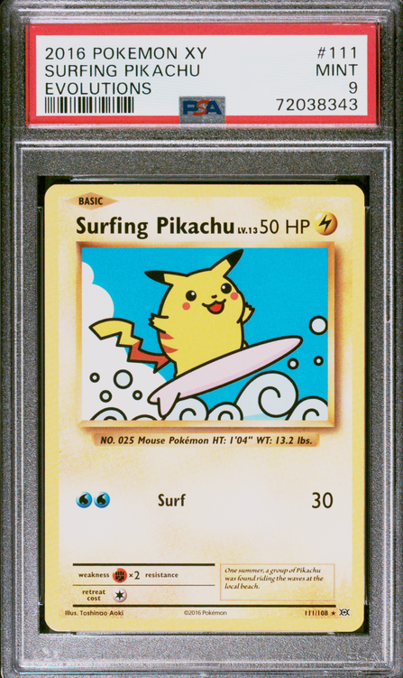 Surfing Pikachu (EVO 111) Evolution Pokemillon 001