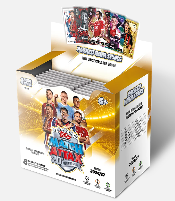 Topps |  Match Attax UCC 2026/27 - Full Box 36 Sobres Pokemillon 001
