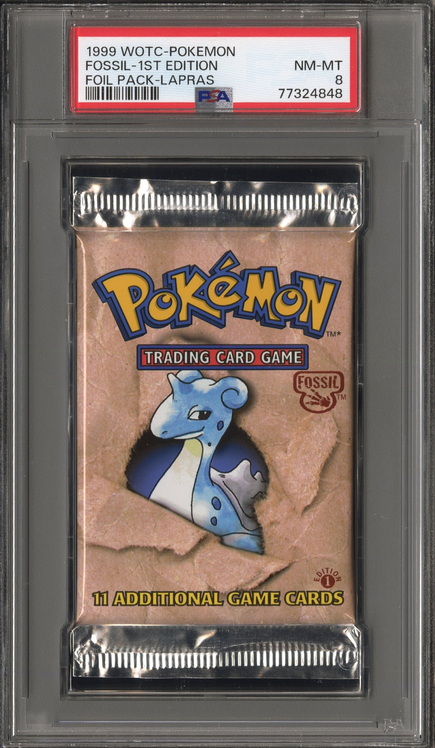 Sobre Fossil 1st Edition "Lapras" 1999-2000 Pokemillon 001