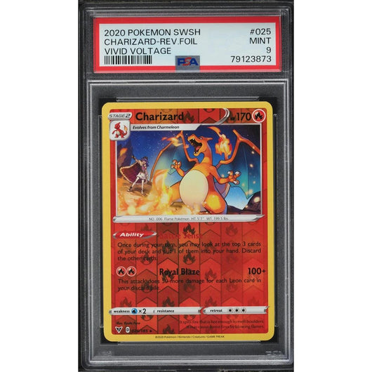 PSA 9 | Pokémon Charizard (VIV 25) Reverse Vivid Voltage Inglés