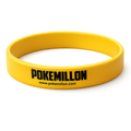 Pulsera Pokemillon de Silicona Amarilla con Logo Negro