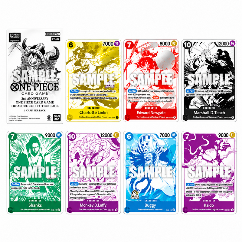 One Piece 4th Anniversary Treasure Campaign Pack (3 Cartas) Pokemillon 002