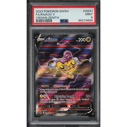 POKEMILLON Segunda Mano PSA 9 | Pokémon Raikou V (CRZ GG41) Crown Zenith Inglés