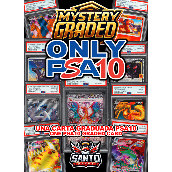 Mystery Graded Card | ONLY PSA10 | Santo Packs segunda imagen