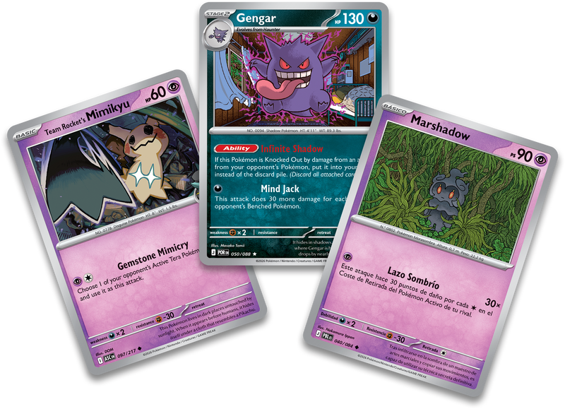 Blister Gengar 2 Sobre Oscuridad Absoluta Caos Creciente | Pitch Black Chaos Rising Pokemillon 002