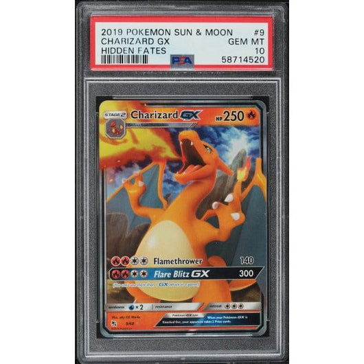POKEMILLON Segunda Mano PSA 10 | Pokémon Charizard GX (HIF 9) Hidden Fates Inglés