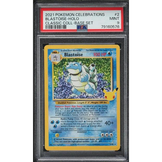 POKEMILLON Segunda Mano PSA 9 | Pokémon Blastoise Holo (CEL BS 2) Celebrations Ingles