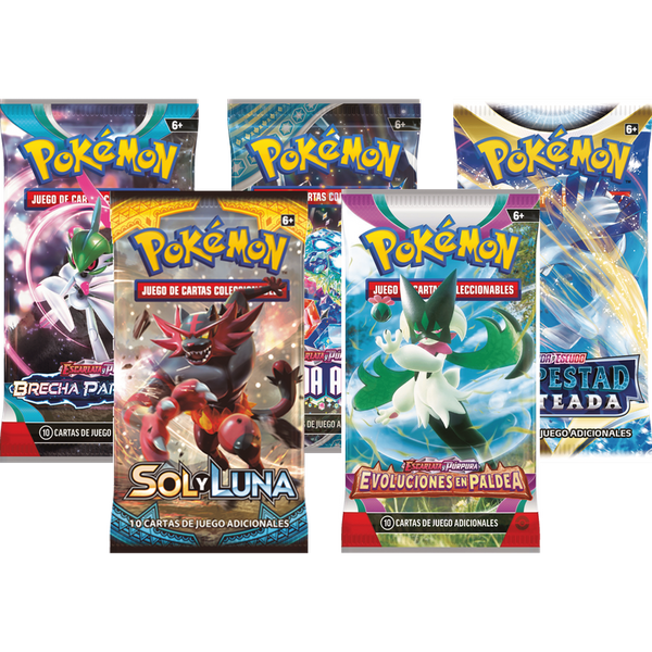 Pack 5 Sobres Aleatorios Pokémon TCG segunda imagen