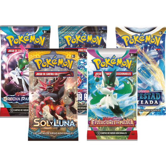 POKEMILLON Pokémon | Pack Infantil de 5 Sobres Aleatorios de Pokemon TCG Español
