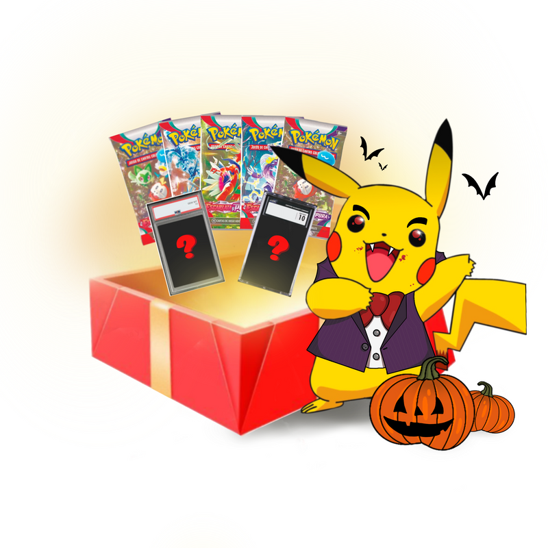 Caja Regalo Carta CGC 10 + 5 Sobres Pokémon TCG Pokemillon 019