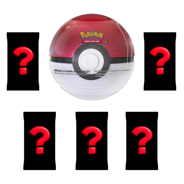 Pack 5 Sobres Pokémon TCG en Lata Pokeball