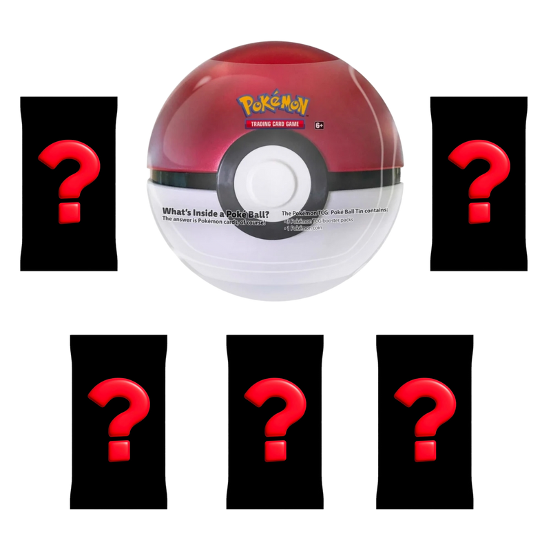 Pack 5 Sobres Pokémon TCG en Lata Pokeball Pokemillon 001
