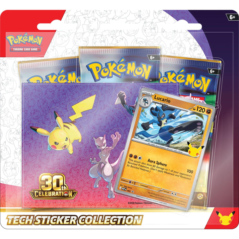 Blíster Lucario Tech Sticker Celebraciones 30 Aniversario | Celebrations 30th Pokemillon 001
